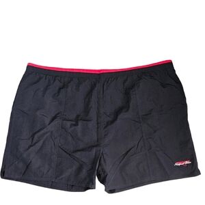 Newport Blue Vintage Black Lined Swim Trunks Men's Size 3X